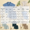 thumbnail image 3 of BLVB Baby Boy Girl Summer Clothes Toddler Infant Cotton Linen Short Sleeve Button up Dress Shirt Pocket Shorts Set 2PCS Outfit(Green AA1,12-18 Months), 3 of 8