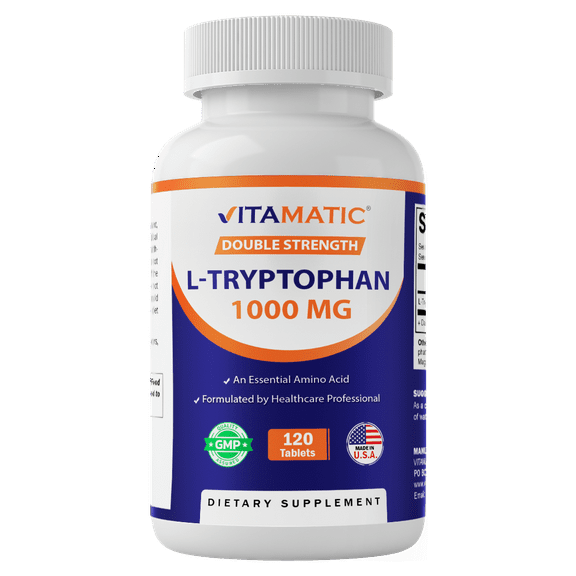 Vitamatic L-Tryptophan 1000mg 120 Tablets