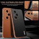 thumbnail image 4 of AZNS For Honor 300 Pro Case Electroplating Carbon Fiber Texture PU + TPU Phone Cover - Green, 4 of 5
