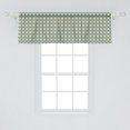 thumbnail image 2 of Ambesonne Abstract Geometry Window Valance, Rhythmic Flora, 54" X 18", Pale Peach Cadet Blue, 2 of 3