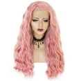 thumbnail image 3 of DOPI Women's Fashion Front lace Wig long Wave Natural Looking Cury Wigs, 3 of 3