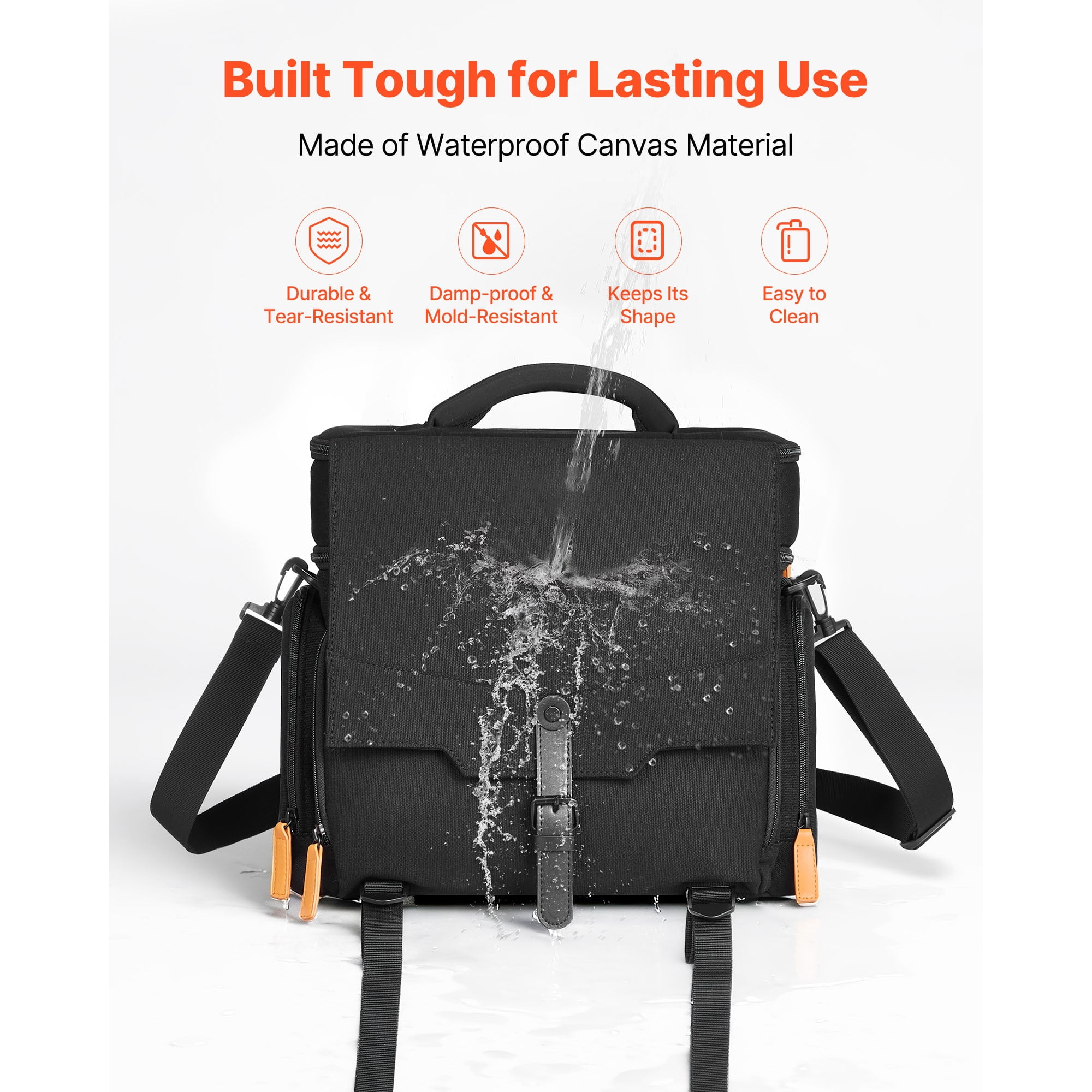 KFFKFF Miniature Storage and Transport Bag, Holds 16 Infantry Figures, Carrying Case with Handle & Adjustable Shoulder Strap, Includes Foam Layer for Ample Storage (Figures Not Included)