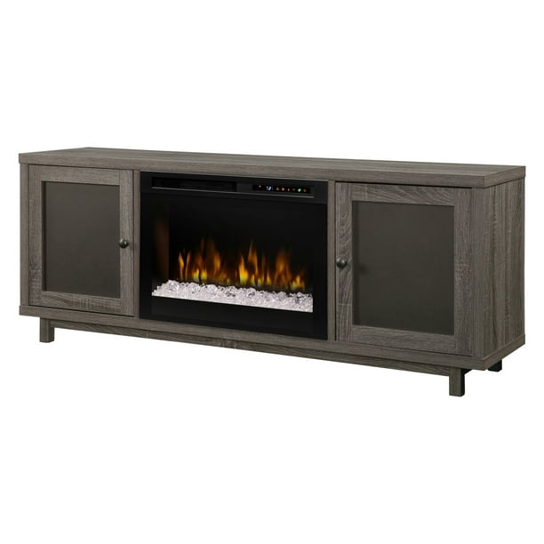 Dimplex Jesse Media Console Electric Fireplace With Glass Ember Bed for