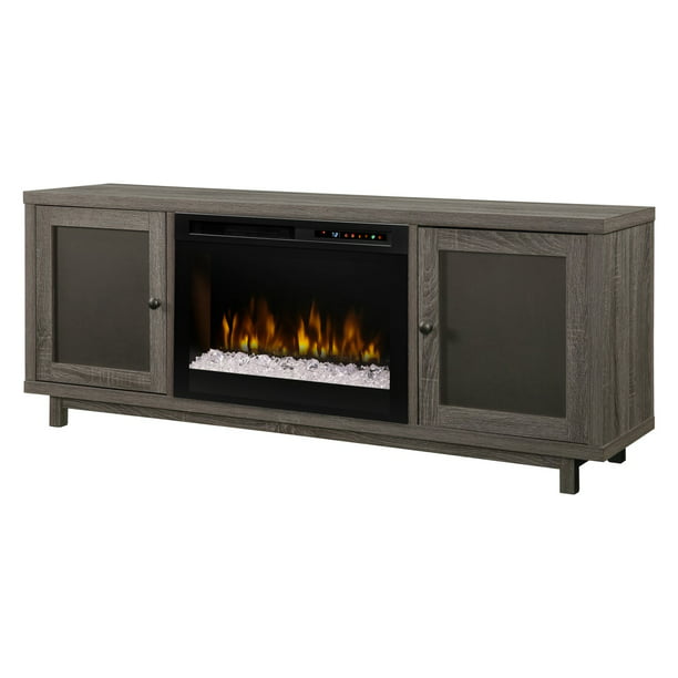 Dimplex Jesse Media Console Electric, Glass Embers Electric Fireplace