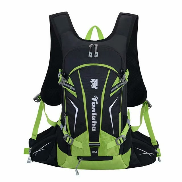 Bicycle Backpack 26 * 48 * 14cm, Outdoor Backpack Multifunctional Hiking Backpack Ski Backpack For Cycling, Riding, Mountaineering With Rain Protection Cap And Helmet Cover