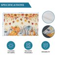 thumbnail image 6 of Orange Grey Fall Placemats Set of 4, Thanksgiving Maple Leaf Pumpkins Washable Wipeable Table Mats for Dining Tables, Indoor Outdoor Kitchen Place Mats for Holiday Party Table Decor, 6 of 9