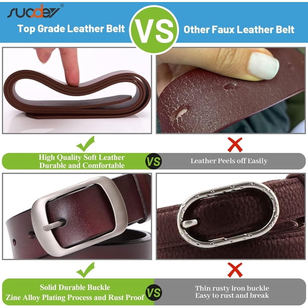 Fashion Womens Leather Belt, Soft Leather Waist Belt with  display picture 1