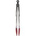 thumbnail image 2 of TEMOGU-12-Inch Silicone Tongs – Heat Resistant - Non-Slip Stainless Steel Handle - Safe for Non-Stick Cookware -Silver, 2 of 3