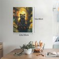 thumbnail image 2 of KLL Tree Meditating Raccoon Print Farmhouse Canvas Wall Art,Wall Decorations For Living Room Office Canvas Wall Decor for Home Decorations, 12'×16’’, 2 of 8
