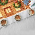 thumbnail image 4 of Manfei Snow Blackout Curtains Holiday Window Curtains Pack of 2 (38x45 Each), Lavender Pink, 4 of 6