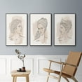 thumbnail image 5 of Greek Busts IV - Framed Premium Gallery Wrapped Canvas L Frame 3 Piece Set - Ready to Hang, 5 of 9