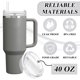 thumbnail image 3 of Tapa de vaso de 40 oz compatible con Stanley Quencher 2.0, paquete de 2, 3 of 6