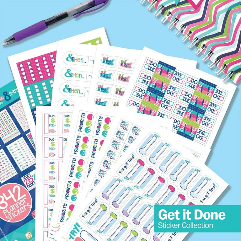 Reminder Binder® 2024-2025 Planner; 18-month Calendar with Get it Done Planner Stickers (Lovey Loom) - Walmart.com amazon-com-2025-calendar-stickers-monthly-index-tabs-planner-adhesive-divider-10-sets-240-tabs-office-products