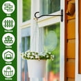 thumbnail image 6 of AEVXKHI 6 Inch Plant Hanger, Wall Plant Hook Supports up to 22lbs Iron Plant Hanging Hooks, Flower Basket Hooks Hanging Plant Bracket for Bird Feeders Planters Lanterns Wind Chimes Home Decor, 6 of 10