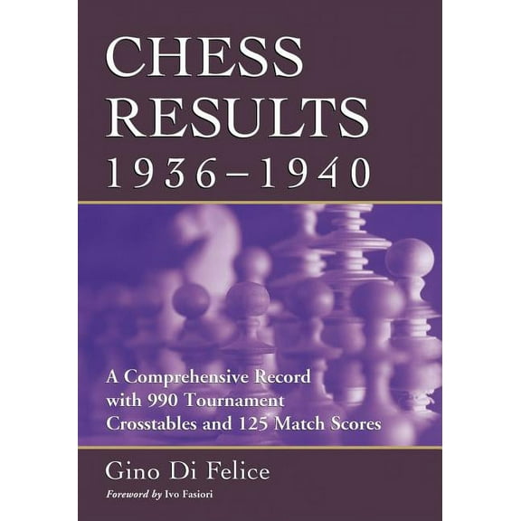 Chess Results, 1936-1940: A Comprehensive Record with 990 Tournament Crosstables and 125 Match Scores (Paperback)