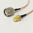 thumbnail image 1 of SMA Female Jack Switch TNC Male Cable RG316 Fast Ship 15CM 6" Adapter High Quality Ships Quickly From USA, 1 of 2