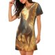 thumbnail image 2 of Disketp Golden Winged White Horse para Camisón Corto de Manga Corta para Mujeres, Camisón Cómodo con Escote Redondo, Bonito y Confortable, 2 of 6