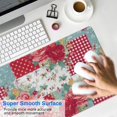 thumbnail image 4 of Long Mouse Pads for Desk,Pioneer Flower Floral Print Pattern Desk Mats on Top Of Desks, Desk Mouse Pad Extra Large with 3mm Non-Slip Base and Stitched Edge for Gaming,Office,Work,Home 31.5"x11.8", 4 of 6