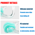 thumbnail image 4 of Pince à Nez de Natation en Silicone Souple de Haute Qualité Réutilisable Confortable Plongée Surf Pinces à Nez de Natation pour Adultes Enfants 1PCS Bleu, 4 of 6