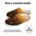 thumbnail image 6 of Fotbe Sunflower Sunset Rainfall Pattern Women's Fuzzy Curly Fur Memory Foam Loafer Slippers Indoor Outdoor Slippers Winter Home Shoes-46/47, 6 of 7