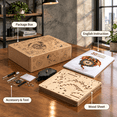 3D Wooden Puzzle Fiery Dragon Clock Model Kit for Adults, 10.08 x 7.24 ...