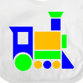 thumbnail image 4 of Inktastic Cute Colorful Train Boys or Girls Baby Bib, 4 of 4