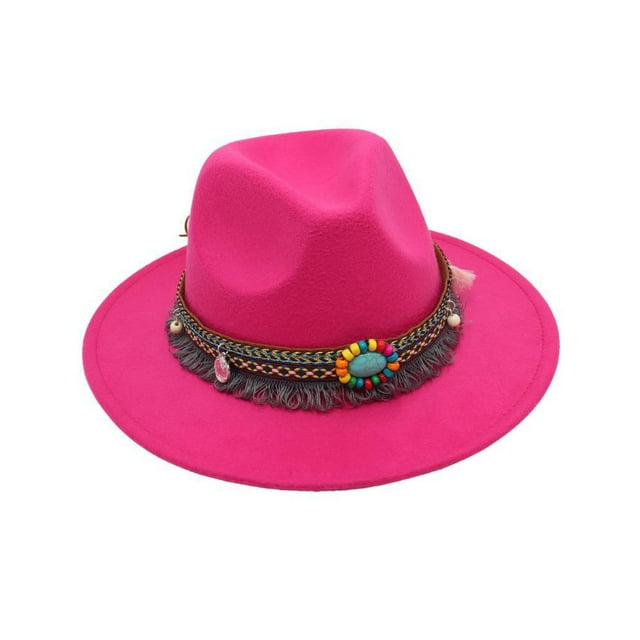 Minnieouse Gorros coloridos de algodón para niñas y niños, para cualquier ocasión, sombreros de Panamá para niños, protección solar, Sombreros Rosa roja Mediano (56-58cm)