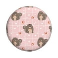 thumbnail image 2 of DouZhe Waterproof Spare Tire Cover, Cute Pink Squirrel Prints Adjustable Wheel Covers Fit for Jeep Trailer RV SUV Car, 17 inch, 2 of 7