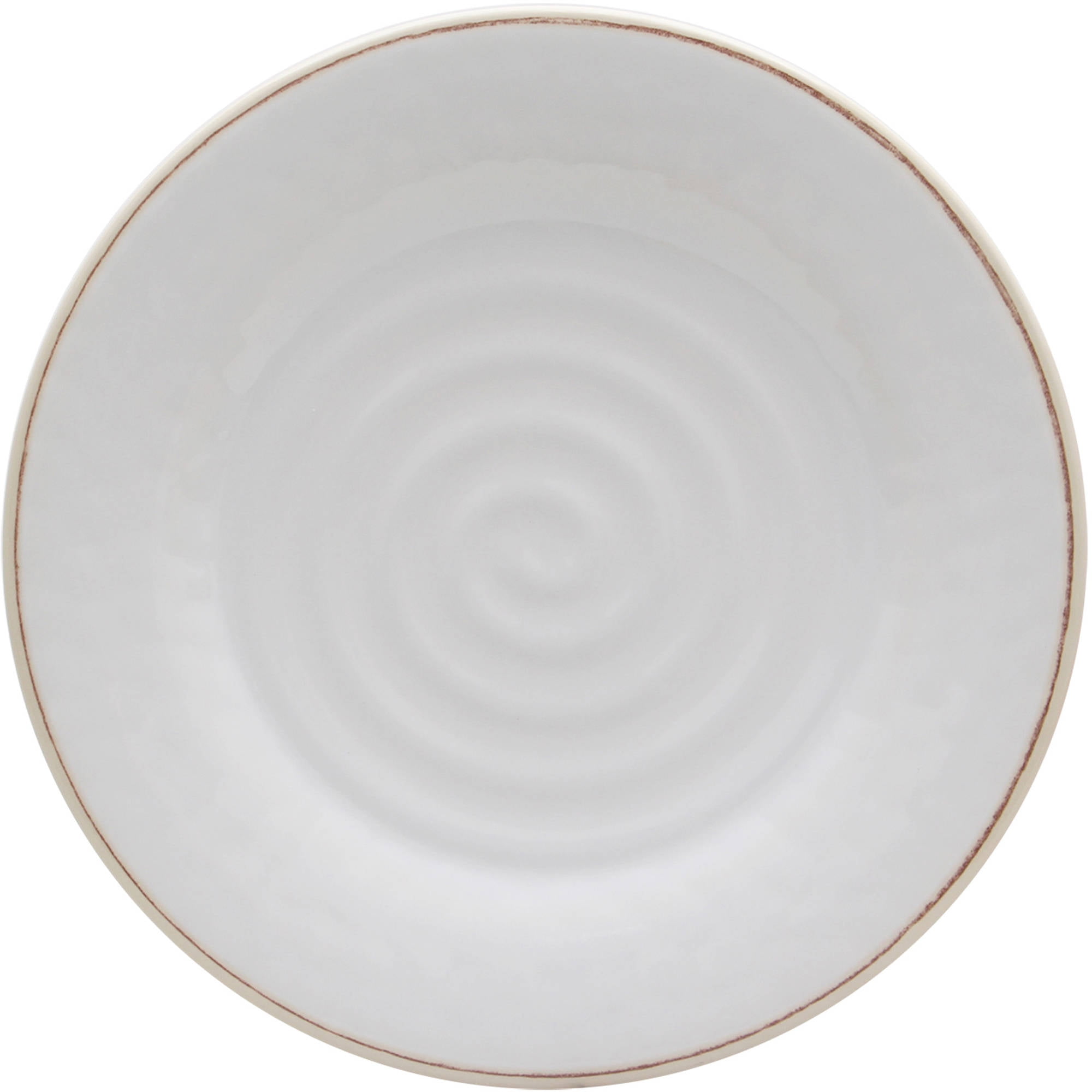 Better Homes & Gardens Melamine Rustic White Swirl Dinner Plate