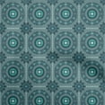 thumbnail image 1 of oneOone Viscose Chiffon Teal Blue Fabric Asian Ornamental Quilting Supplies Print Sewing Fabric By The Yard 42 Inch Wide, 1 of 4