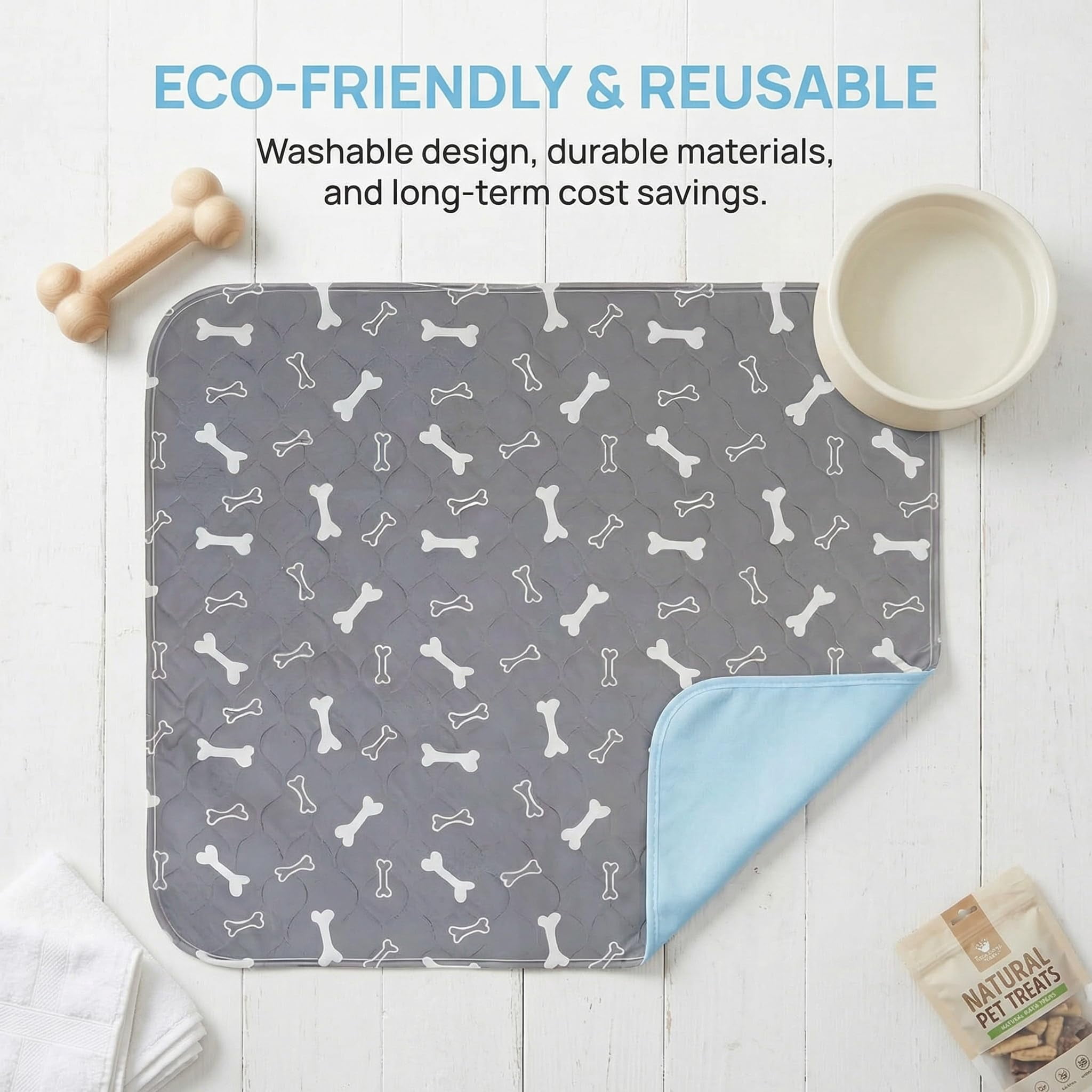Puppy Pads with Pheromones, Washable Puppy Pee Pads for Dogs Reusable Puppy Pads for Dogs and Cats - Leak & Odor Proof, Non-Slip Base Training Pads for Home & Travel