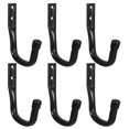 thumbnail image 1 of GAXIRE 6Pcs Heavy Duty Wall Mount Garage Hooks Black for Hanging Bikes Tools Motorcycles, 1 of 7