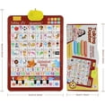 thumbnail image 3 of Talking Wall Chart for Kids,Electronic Alphabet Wall Chart,Learning Toys,English & Spanish Learning Poster with Songs, ABCs, Numbers, Animal Words & Piano, 3 of 8