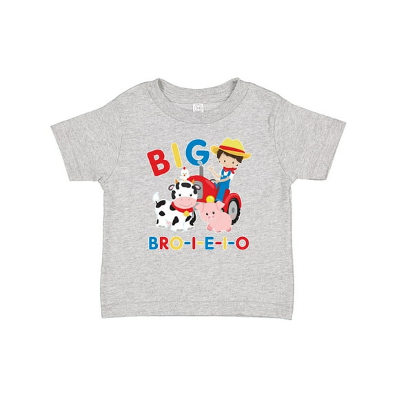 Inktastic Farmer Tractor EIEIO Big Bro Boys Baby T-Shirt