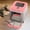 Pink, variant on Large Open Transparent Cat Litter Box, Easy Entry Ventilated Kitty Litter Pan with Litter Scoop, Modern Decorative Durable Safe Pet Toilet for Indoor Cats