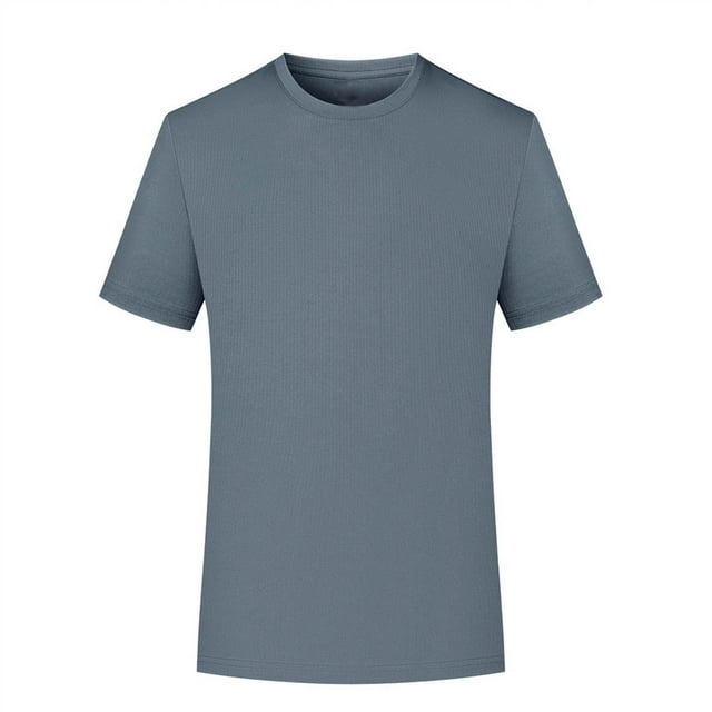 Plebaso Workout Shirts for Men Quick Dry Stretch Athletic T-Shirts Casual Short Sleeve Solid Color Tee
