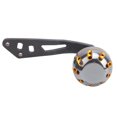 thumbnail image 2 of Mango de carrete de pesca de carbono, perilla, brazo basculante, piezas de accesorios de pesca para Baitcasting (oro rutenio), 2 of 14