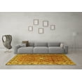 thumbnail image 3 of Ahgly Company Machine Washable Indoor Rectangle Persian Yellow Traditional Area Rugs, 7' x 10', 3 of 4