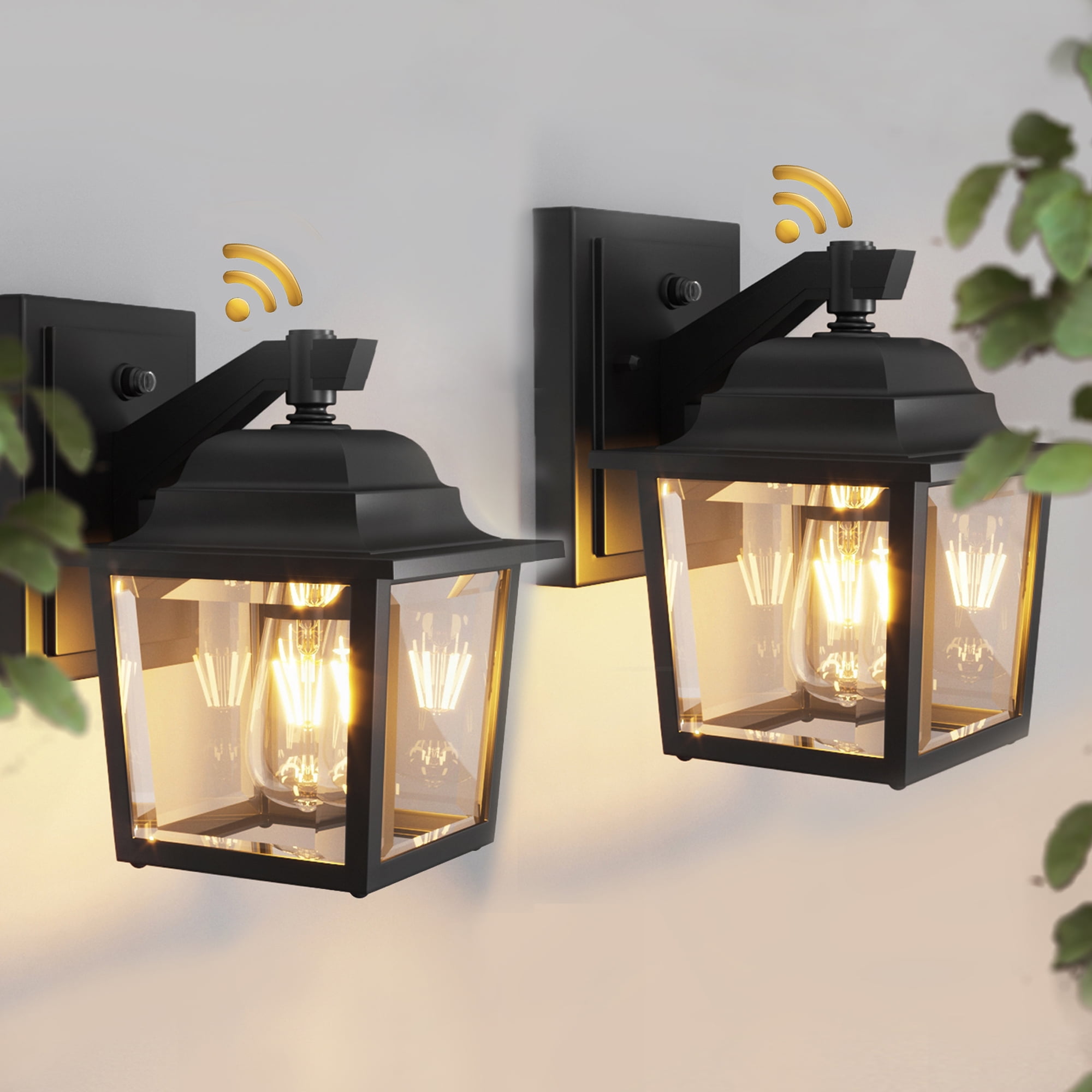 Outdoor Porch Light Fixture Wall Sconce 2 Pack Black Outdoor Wall Lamp