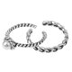 thumbnail image 2 of Juego De Anillos Ajustables Con Apertura De Plateado De 2 Sunnimix anillos abiertos, 2 of 5