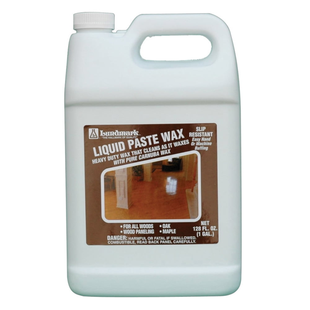 Lundmark Liquid Paste Wax Clear Heavy Duty Wax Liquid 1 gal. Case Of