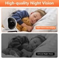 thumbnail image 6 of Baby Monitor with Two Way Video Call, 2.8” Screen, 1080P HD Wifi Security Camera for Baby Monitor, Pet Camera, AI Motion Detection and One-Click Call, Dual Light Full Color Night Vision Camera, 6 of 8