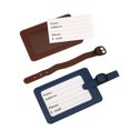 thumbnail image 4 of BE-TOOL PU Leather Luggage Tag Label Bag Pendant Removable Hanging Buckle for Suitcase Baggage Bag Handbag Universal, 4 of 7