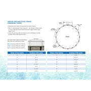 Above Ground Pool Fence Kit (8 Section) - White