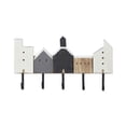 thumbnail image 5 of DecMode Indoor Multi-Colored Wood Farmhouse Wall Hook, 5 of 8