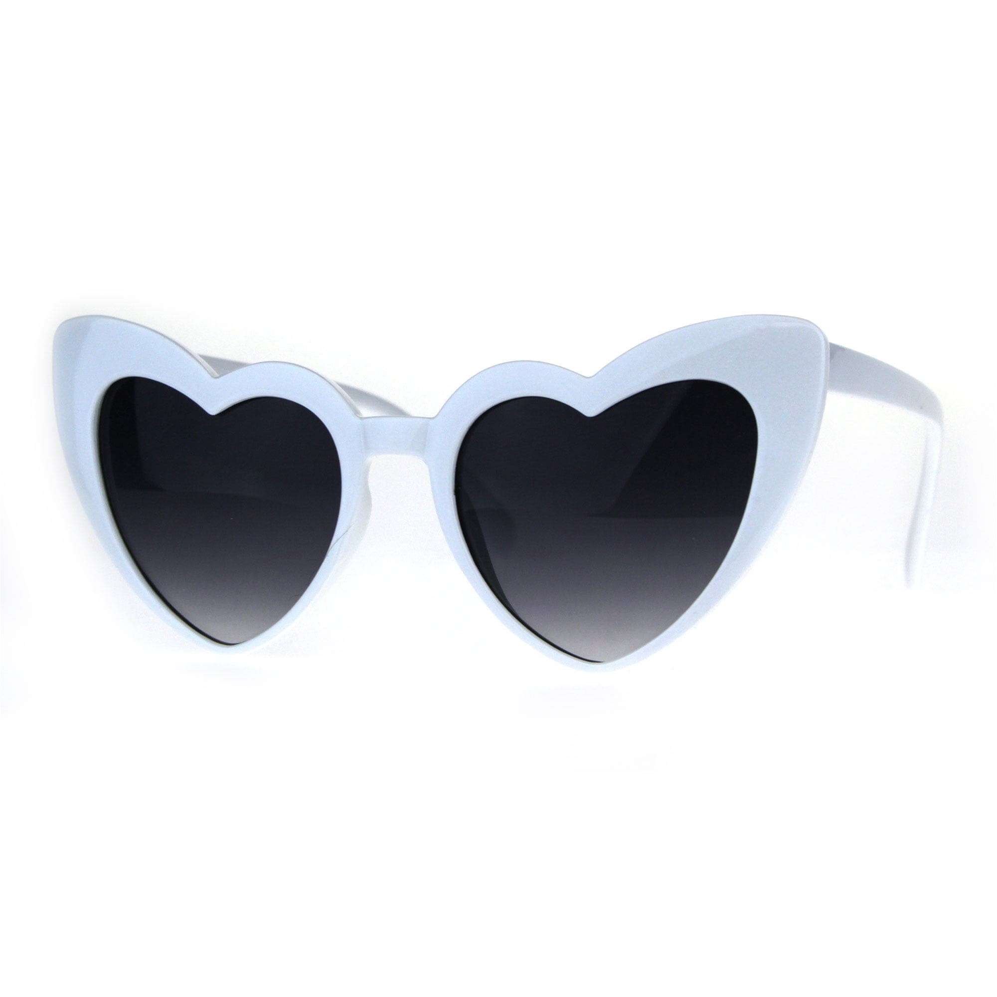 New Womens Plastic Cat Eye Heart Shape Hippie Party Shade Fashion Sunglasses 