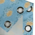 thumbnail image 5 of Ambesonne Lotus Grommet Curtain, Japanese Themed Flora, 50" x 63", Marigold Blue White, 5 of 6