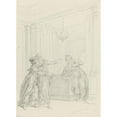 thumbnail image 2 of Hubert-François Gravelot 14x18 Black Ornate Wood Framed Double Matted Museum Art Print Titled - Calmine, What Object Scares My Sight, 2 of 5