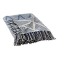 thumbnail image 1 of Design Imports CAMZ12272 50 x 60 in. Denim Blue Tone Multi-Diamond Throw, 1 of 2
