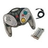 Intec Rechargeable Unlimited Wireless Controller with Link Cable - Gamepad - wireless - smoke, clear purple - for Nintendo GAMECUBE